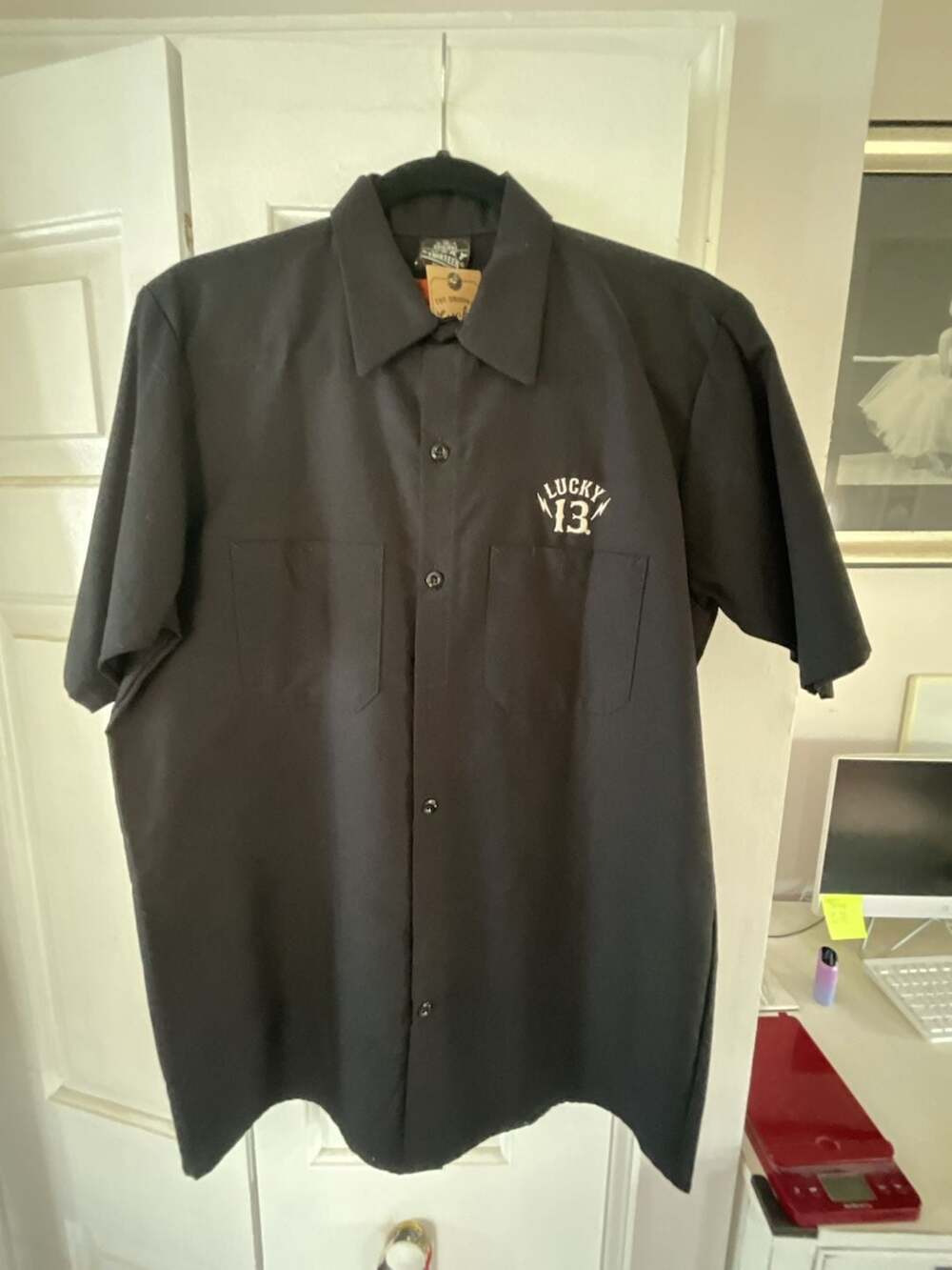 Black Sin Men's Short Sleeve Workshirt By Black – Lucky13apparel,